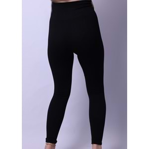 Kadın Tayt Fitilli Slim Fit Kalıp - Siyah - M/L