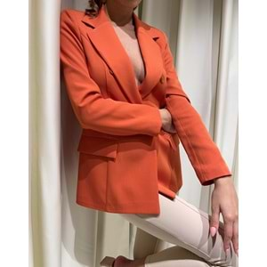 Alise Kadın Blazer Ceket - Oranj - M