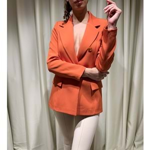 Alise Kadın Blazer Ceket - Oranj - M